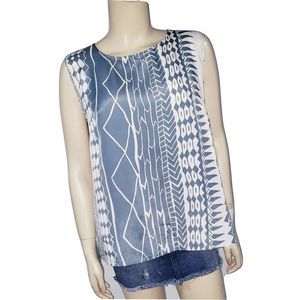 Anthro Dolan Left Coast Astoria Printed Tank Top L